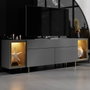 Hanah Home Zenith Soporte para TV Antracita y Oro